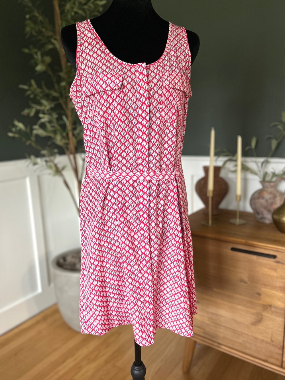 GAP Racerback Lantern Print Dress, Small